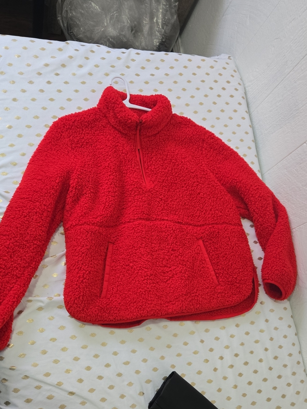 Wondershop Red Sherpa Zip-Up Fleece Jacket